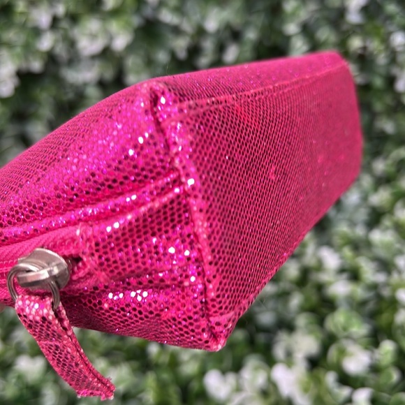 Glitter Pink Sparkly Metallic Cosmetic Bag - Picture 10 of 15